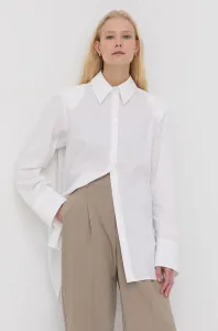 Bavlněné tričko Birgitte Herskind Mr Shirt dámské, bílá barva, relaxed, s klasickým límcem