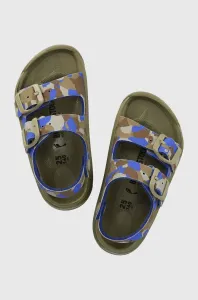 Dětské sandály Birkenstock Mogami zelená barva