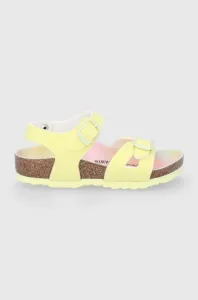 Dětské sandály Birkenstock žlutá barva