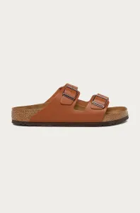Kožené pantofle Birkenstock Arizona pánské, hnědá barva #3648711