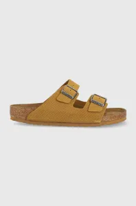 Semišové pantofle Birkenstock Arizona Corduroy pánské, hnědá barva, 1026093 #5252971