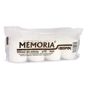 BISPOL hřbitovní svíčky Memoria bílá 4× 70 g