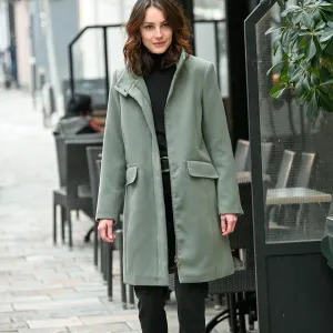 Kabát na zip, vlněný vzhled #3470190