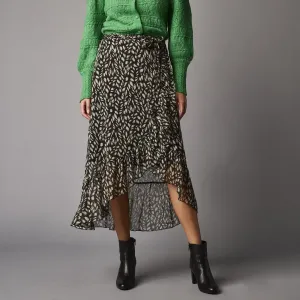 Dlouhá pouzdrová sukně s minimalistickým vzorem #6002443