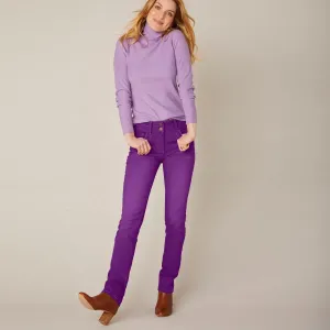 Rovné strečové džíny, barevné #4591202