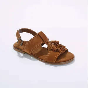 Kožené sandály se střapci #6002151