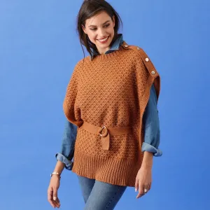 Pončo pulovr #6006234