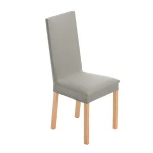 Pružný jednobarevný potah na židli, sedák nebo sedák + opěrka #4377803