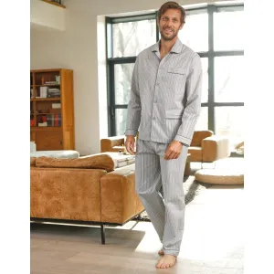 Pruhované pyžamo bavlněný flanel #4667041