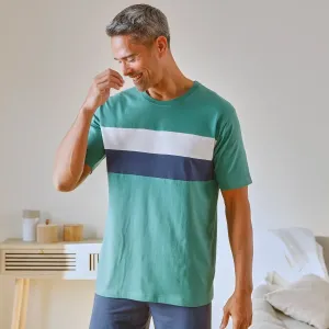 Pyžamové tričko s krátkými rukávy, zelené #6009955