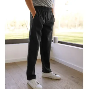 Volnočasové moltonové kalhoty, rovné nohavice