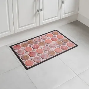 Vinylový koberec s efektem terakotových dlaždiček #6000750