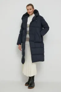 Péřová bunda Blauer dámská, tmavomodrá barva, zimní #6119409