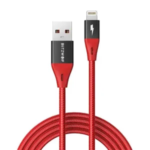 Kabel USB na Lightning BlitzWolf MF-10 Pro, MFI, 20W, 1,8 m (červený)