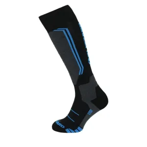 BLIZZARD-Allround wool ski socks junior,black/anthracite/blue Černá 30/32