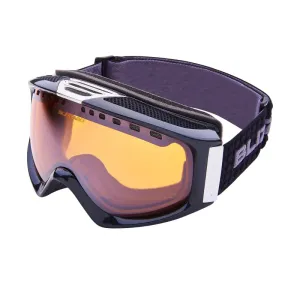 BLIZZARD-Ski Gog. 933 MDAVSF, black metallic, amber2-3, silver mirror Černá UNI