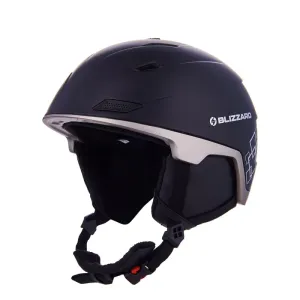 BLIZZARD-Double ski helmet, black matt/gun metal/silver squares Černá 60/63 cm 23/24