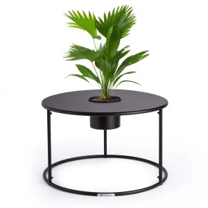 Blumfeldt Irvine, konferenční stolek s květináčem, 60 x 38,5 cm (Ø x V), práškově lakovaná ocel #761865