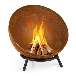 Blumfeldt Fireball Rust, ohniště, Ø 60 cm, výklopný rošt, rezavý vzhled #173993