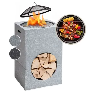 Blumfeldt Monolith, ohniště s grilem, MgO a ocelový plášť, lapač jisker #761571