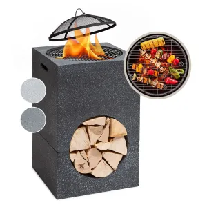 Blumfeldt Monolith, ohniště s grilem, MgO a ocelový plášť, lapač jisker #761573