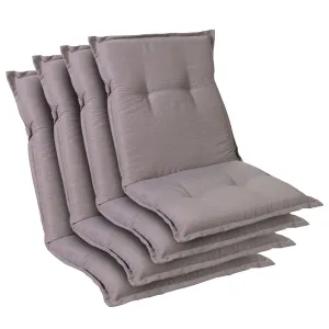 Blumfeldt Prato, čalouněná podložka, podložka na židli, podložka na nižší polohovací křeslo, na zahradní židli, polyester, 50 x 100 x 8 cm, 4x čalounění #1270649