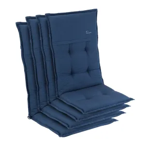 Blumfeldt Coburg, polstr, čalounění na židli, vysoké opěradlo, zahradní židle, polyester, 53 x 117 x 9 cm, 4 x podložka #759568