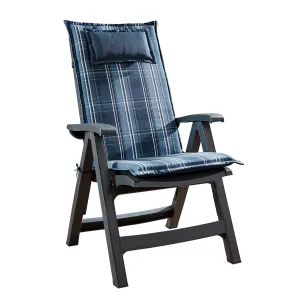 Blumfeldt Donau, polstry, polstry na židli, vysoké opěradlo, zahradní židle, polyester 50 x 120 x 6 cm #759590