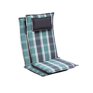 Blumfeldt Donau, polstry, polstry na židli, vysoké opěradlo, zahradní židle, polyester 50 x 120 x 6 cm, 1 x čalounění #759523