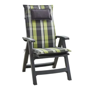 Blumfeldt Donau, polstry, polstry na židli, vysoké opěradlo, zahradní židle, polyester 50 x 120 x 6 cm #759589