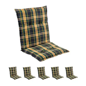Blumfeldt Prato, čalouněná podložka, podložka na židli, podložka na nižší polohovací křeslo, na zahradní židli, polyester, 50 x 100 x 8 cm #763325