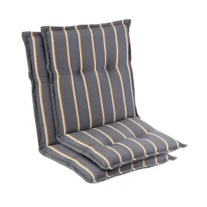 Blumfeldt Prato, čalouněná podložka, podložka na židli, podložka na nižší polohovací křeslo, na zahradní židli, polyester, 50 x 100 x 8 cm, 2 x sedák #759565