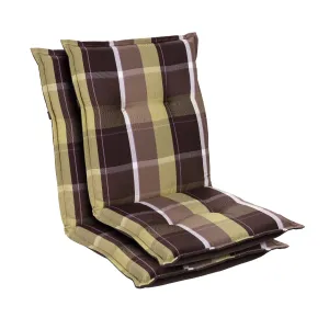Blumfeldt Prato, čalouněná podložka, podložka na židli, podložka na nižší polohovací křeslo, na zahradní židli, polyester, 50 x 100 x 8 cm, 2 x čalounění #759536