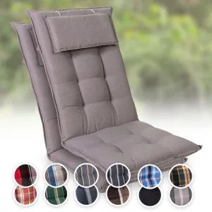 Blumfeldt Sylt, čalouněná podložka, podložka na židli, podložka na výše polohovací křeslo, polštář, polyester, 50 × 120 × 9 cm, 2 x čalounění #759549
