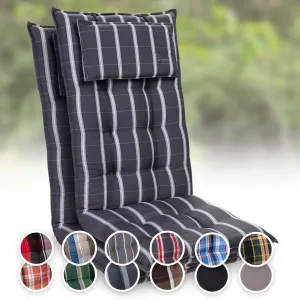 Blumfeldt Sylt, čalouněná podložka, podložka na židli, podložka na výše polohovací křeslo, polštář, polyester, 50 × 120 × 9 cm, 2x podložka #759504