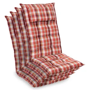 Blumfeldt Sylt, čalouněná podložka, podložka na židli, podložka na výše polohovací křeslo, polštář, polyester, 50 × 120 × 9 cm, 4 x čalounění #759561