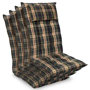 Blumfeldt Sylt, čalouněná podložka, podložka na židli, podložka na výše polohovací křeslo, polštář, polyester, 50 × 120 × 9 cm, 2x podložka #759552