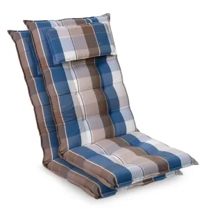 Blumfeldt Sylt, čalouněná podložka, podložka na židli, podložka na výše polohovací křeslo, polštář, polyester, 50 × 120 × 9 cm #759542