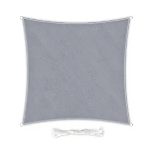 Blumfeldt Čtvercová sluneční clona, 3 × 3 m, polyester, prodyšná