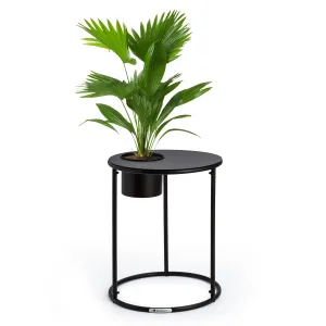 Blumfeldt Příruční stolek Irvine s květináčem, 41 x 50 cm (ØxV), práškově lakovaná ocel #3409455