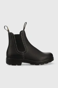 Kožené kotníkové boty Blundstone 1448 dámské, černá barva, na plochém podpatku #6141738