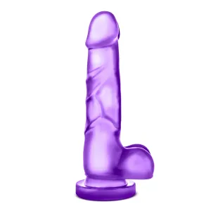 bjours Sweet N Hard 4 - footed, testicle dildo (purple)