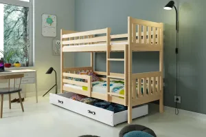 BMS Patrová dětská postel CARINO | 80 x 190 cm Barva: Borovice / bílá #5341620