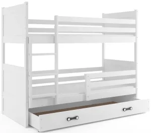 BMS Dětská patrová postel RICO | bílá 90 x 200 cm Barva: Bílá #5341437