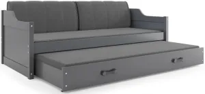 BMS Dětská postel s přistýlkou DAWID | šedá 80 x 190 cm Barva: Šedá