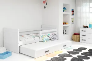 BMS Dětská postel s přistýlkou RICO 2 | bílá 90 x 200 cm Barva: Bílá #5341561