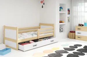 Detská posteľ RICO 1 / BOROVICA 185x80 Barva: Bílá #5341532