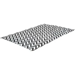Bo-Camp Chill mat Wave Large Black/White  2x2,7m