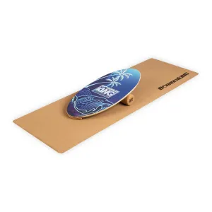 BoarderKING Indoorboard Allrounder, balanční deska, podložka, válec, dřevo/korek #759395