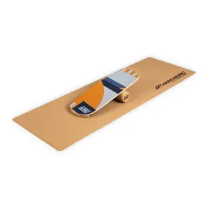 BoarderKING Indoorboard Flow, balanční deska, podložka, válec, dřevo/korek #761087